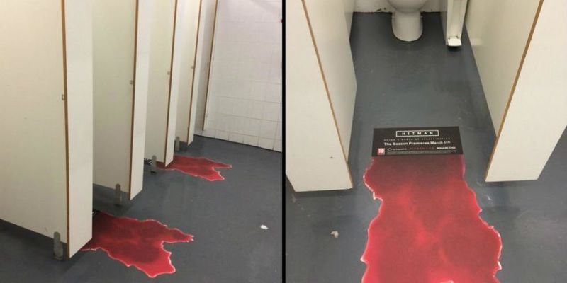 Square Enix рекламирует Hitman в общественных туалетах