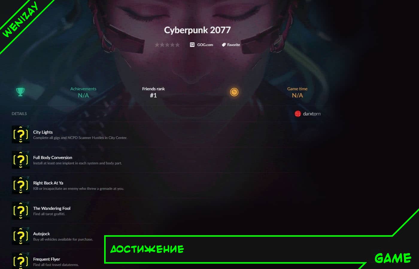 Достижения (achievements)